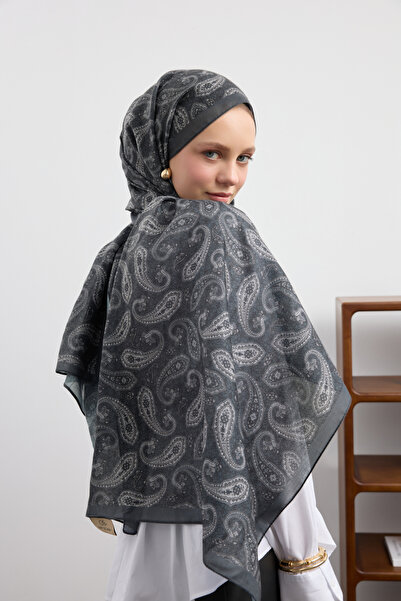 Qef Cotton Shawl Lune Smoked