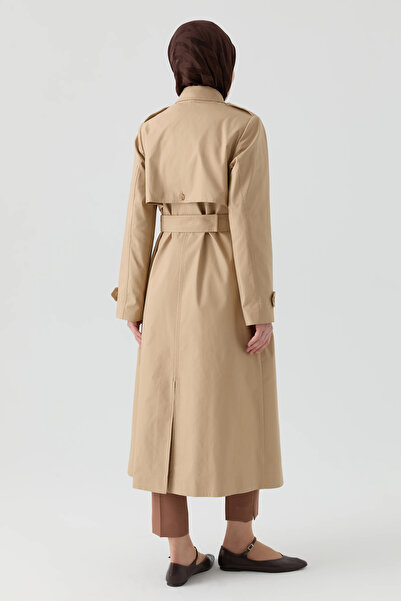 Tuğba Rüzgarlık Detaylı Trençkot - Camel
