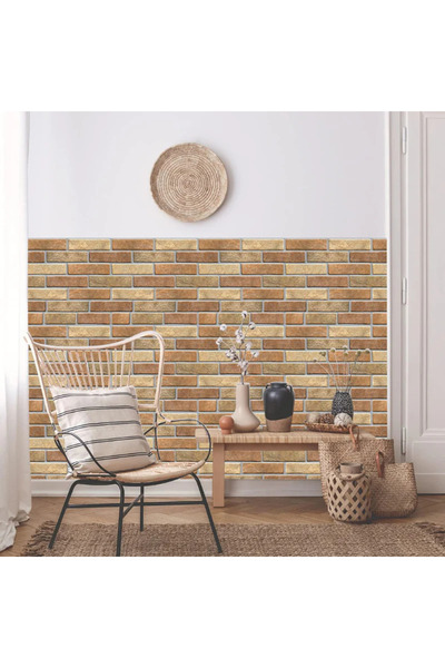 Zippi Set 20 Placi Tapet Autocolant 3D, Grosime 1.5 mm, 30 x 30 cm, Model Piatra