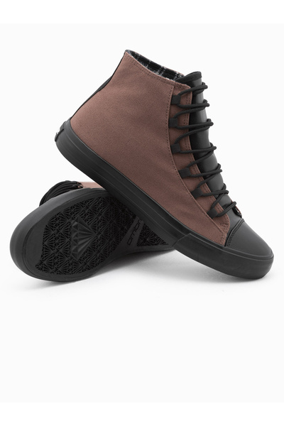 OMBRE Pánská sportovní obuv, tretry z kompozitních materiálů - hnědá V6 OM-FOTH-0143