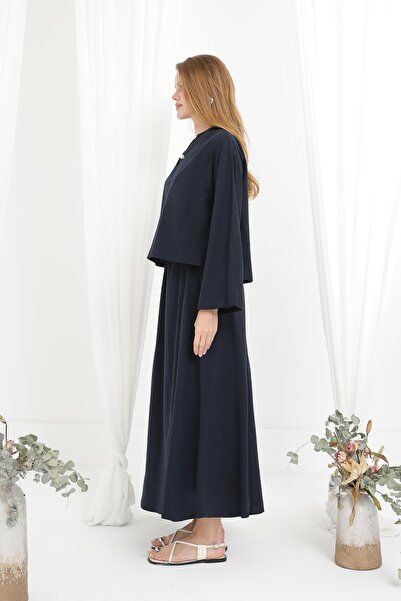 Loreen Γυναικείο Σετ Φούστα με Πέρλες -20684TKS - NAVY