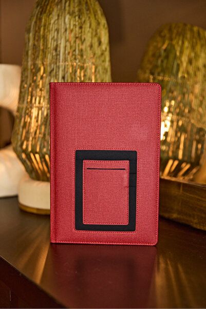 locko Kişiye Özel Bordo 2026 Günlük Ajanda Vegan Deri Kanguru Düz Kurumsal He...