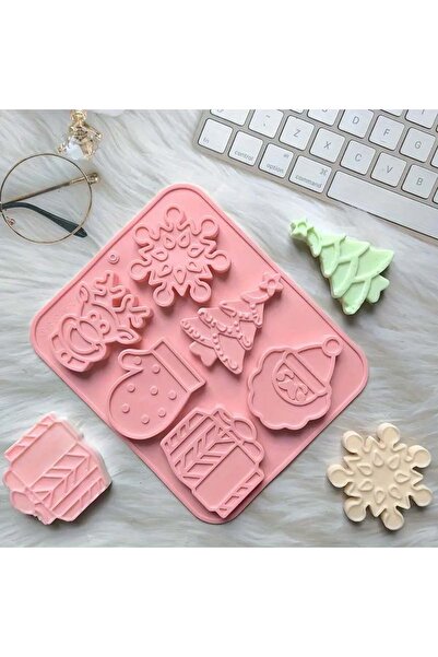 Dharst Silicone mold with 6 Christmas patterns - V2