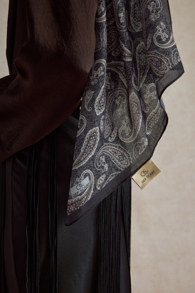 Qef Cotton Shawl Lune Brown