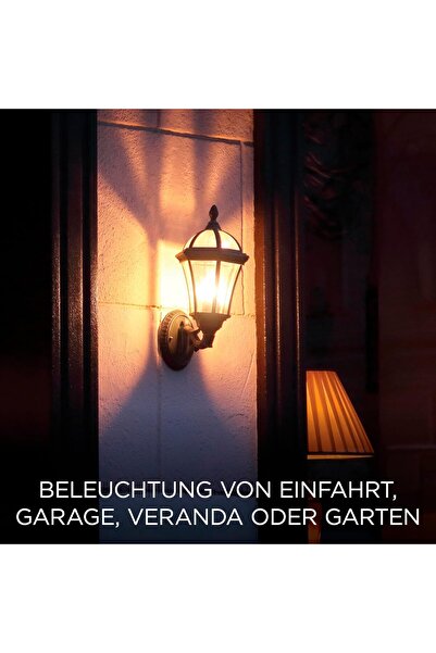 İntegral LED E27 Dusk-to-Dawn Non-Dimmable Dual-Sensor Bulb, Warm White 2700K, 470 lm, 4.8W (40W eq.