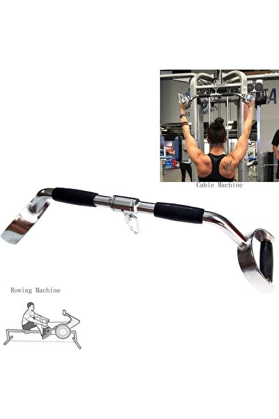 yuhqc V-shaped Tricep Steel Cable Attachment – 28in Pull-Down Bar