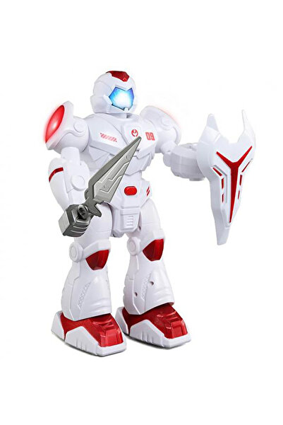 LITTLE ANGEL - لعبة روبوت محارب كهربائي مع أضواء - أحمر