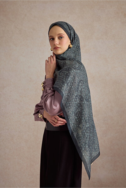 Qef Cotton Shawl Lune Silver