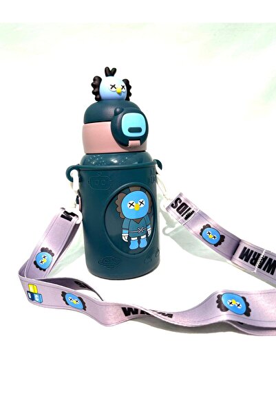 HTC AKSESUAR Cartoon Animals 450 ml 316 Stainless Steel Children's and Student's Thermos