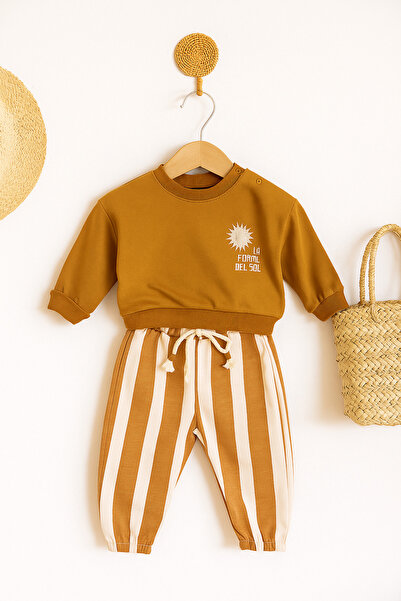 tinytrends Baby Boy Kids 100% Cotton Bottom Top Tracksuit Sport Set