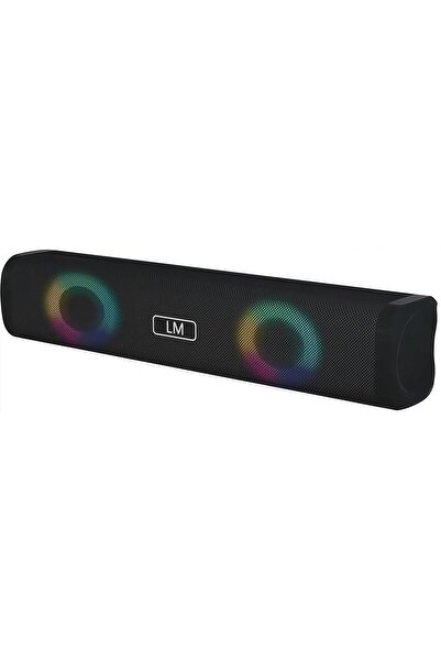 LM Bluetooth Speaker with RGB Lights & Loud Stereo Sound, Wireless Portable Speaker LM-891