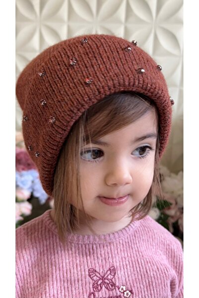Store Cinnamon Colored Stone Winter Beanie Hat