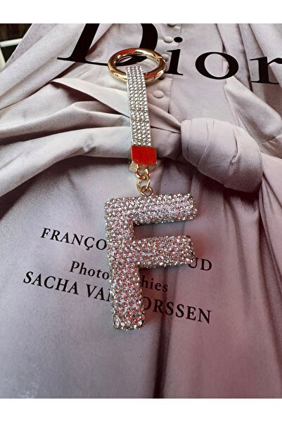Milena Designer Store Milena Istanbul Letter Stone Bag Charm / Keychain / Car Ornament - Letter F