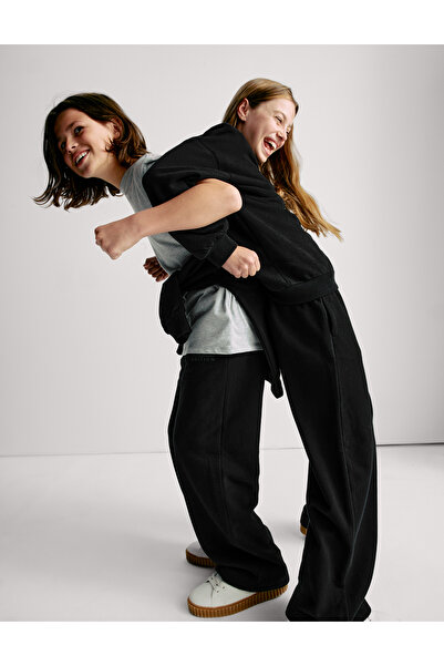 Marks & Spencer Geniş Paçalı Pamuk Karışımlı Jogger Pantolon (2-16 Yaş)