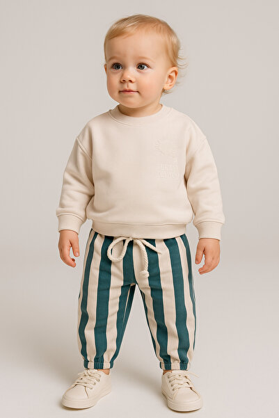 tinytrends Baby Boy Kids 100% Cotton Bottom Top Tracksuit Sport Set