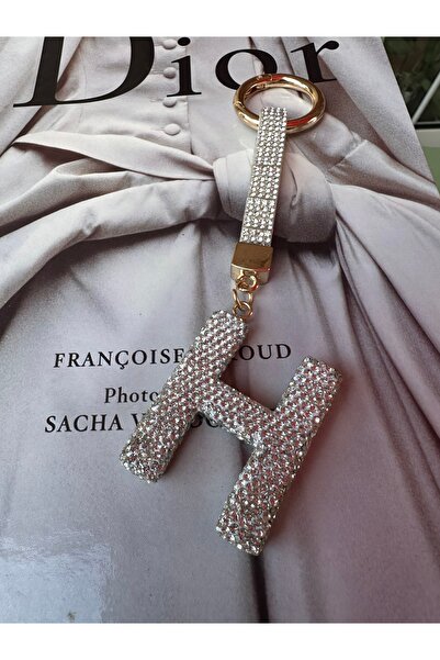 Milena Designer Store Milena Istanbul Letter Stone Bag Charm / Keychain / Car Ornament - Letter H