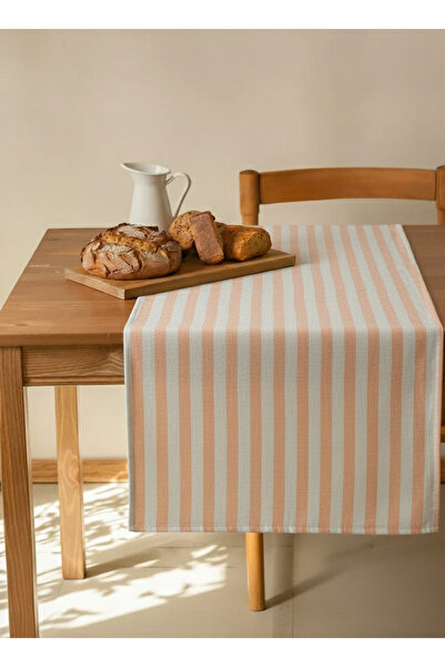 Markaev Natural Striped Cotton Runner 50X150 cm