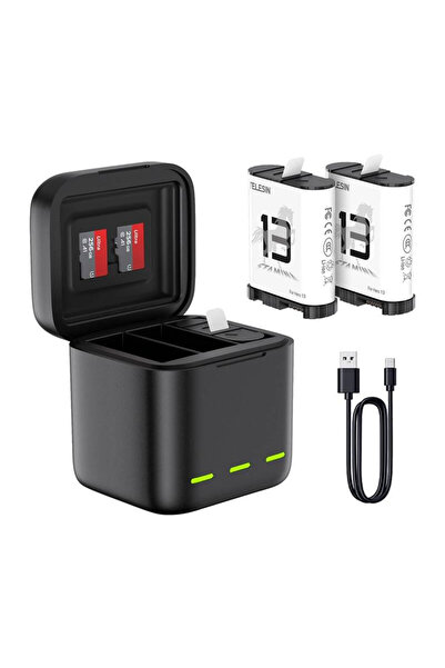 TELESIN Τρικαναλικός φορτιστής μπαταρίας για GoPro Hero 13 Black (S0-BCG-10-TGP)