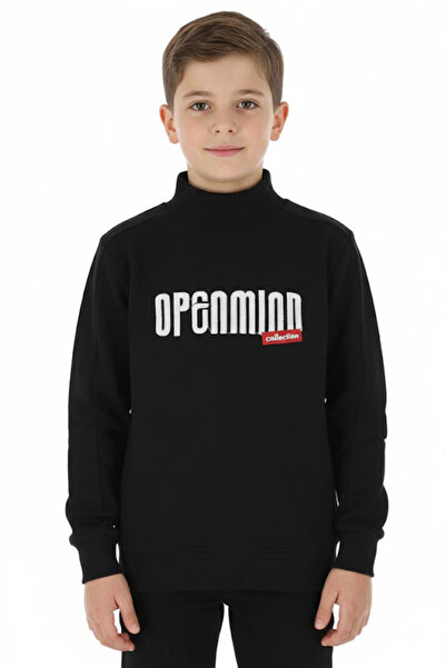 CRASSİ Erkek Çocuk Sweatshirt Baskılı Kışlık Şardonlu