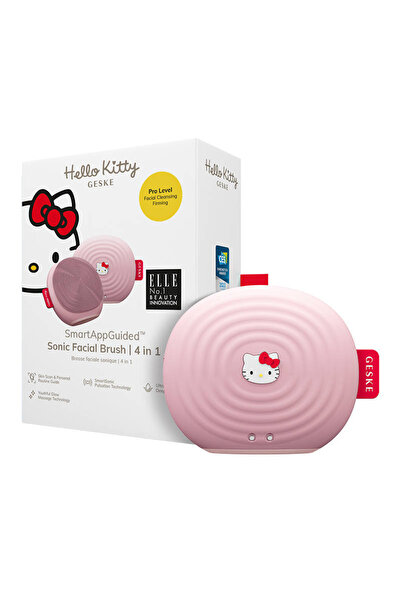 Geske Facial Cleaning Sonic Brush 4in1 with APP (Hello Kitty pink)