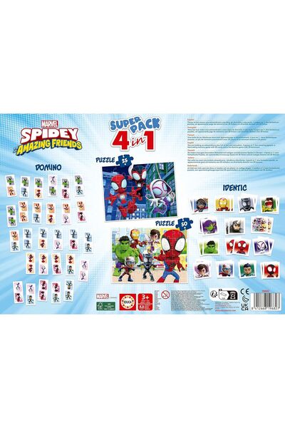 EDUCA Spidey & Friends Superpack - Board Games & Puzzles (19682)