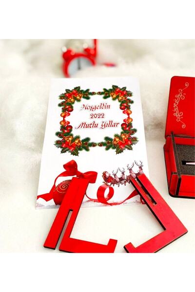 LİNOVERA New Year's Pencil Case and Card Set