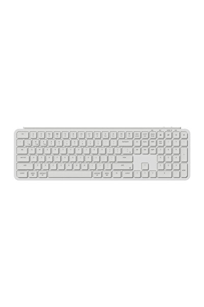Keychron Ultra Slim B6 Pro 2.4G Wireless Keyboard (White) [B6P-K8].