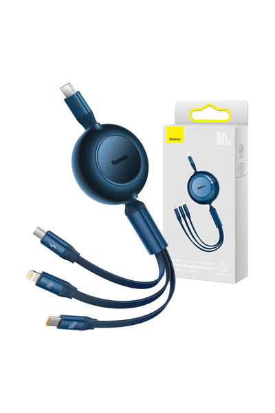 Baseus USB-C Cable 3 in 1 Bright Mirror 4 for micro USB / USB-C / Lightning 1...