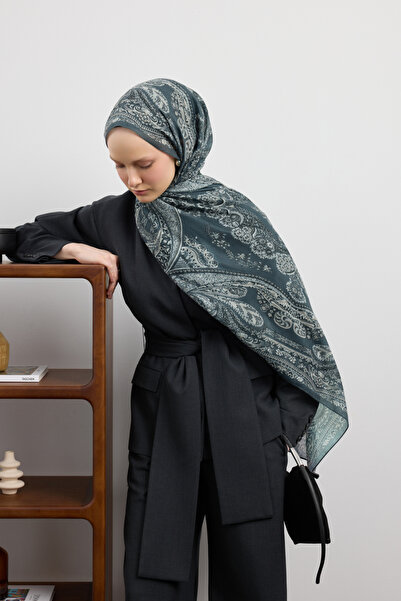 Qef Cotton Shawl Flow Anthracite