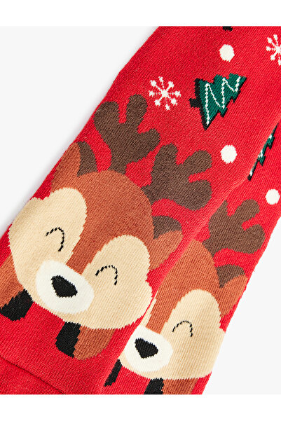 Koton Christmas Themed Cotton Thick Socks