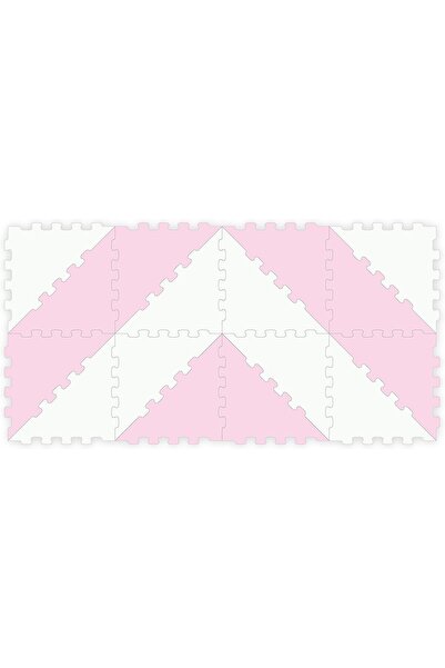 Sunta سجادة ألغاز أرضية مثلثة ثنائية اللون، قابلة للمزج والمطابقة، 16 قطعة، و...