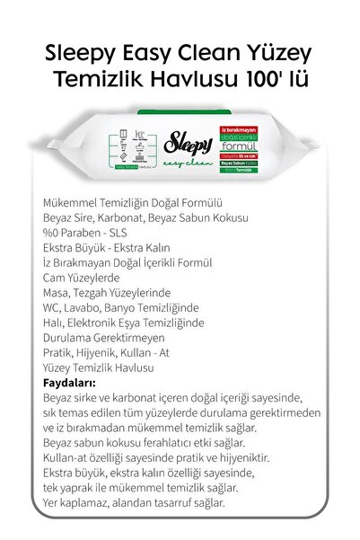 Sleepy Buy 6 Pay for 5 White Soap Easy Clean 100-Pack and Rosie Cotton