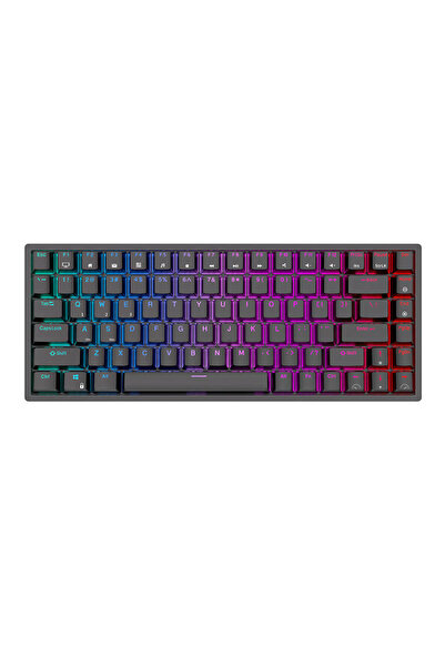 ROYAL KLUDGE RK84 RGB Tastatură mecanică fără fir, comutator roșu (negru) (QWERTY)