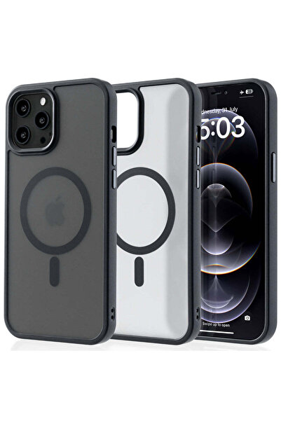 Casey Studios Husa Magsafe iPhone 12 Pro Max, Incarcare Wireless, Margini Rid...