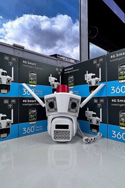 multibox MBG-45AI 4G Sim Kartlı 4’lü Güvenlik Kamera Seti 4+4+4MP HD, Elektri...