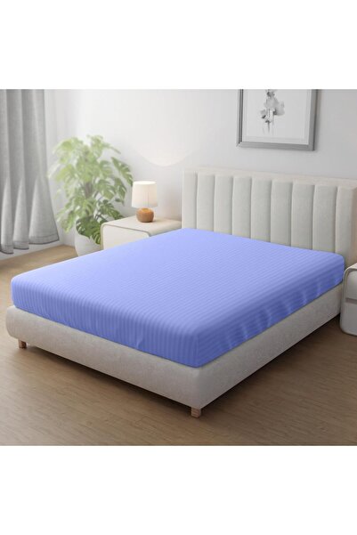 Generic Deyarco Soft Comfort Stripe Microfiber White Fitted Sheet -Double 120...