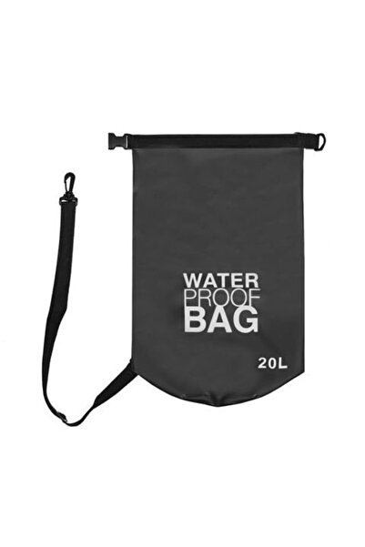ISO TRADE Waterproof backpack, shoulder strap, black, 20 L, autumn essential