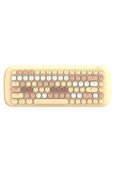 Mofii Tastatura mecanică fără fir cu Bluetooth ROMI 2.4G (maro)