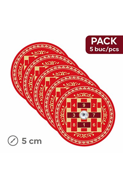 Feng Shui Sticker with Sum 10 2026 – Remedy for remarkable results - 5 pcs, 5 cm