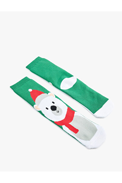 Koton Cotton Christmas Themed Thick Socks