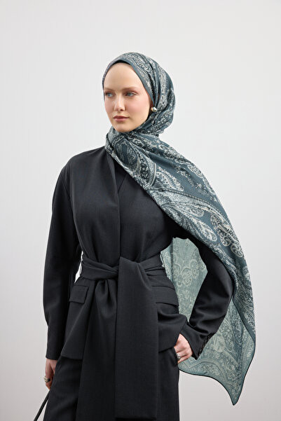 Qef Cotton Shawl Flow Anthracite
