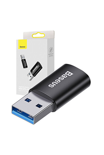 Baseus Adaptor Ingenuity USB-A la USB-C OTG (negru)