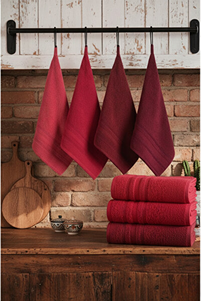 My Catherine 4-Piece Towel Set Hand - Face Towel 30X50 cm |   Kitchen Towel |   Cotton