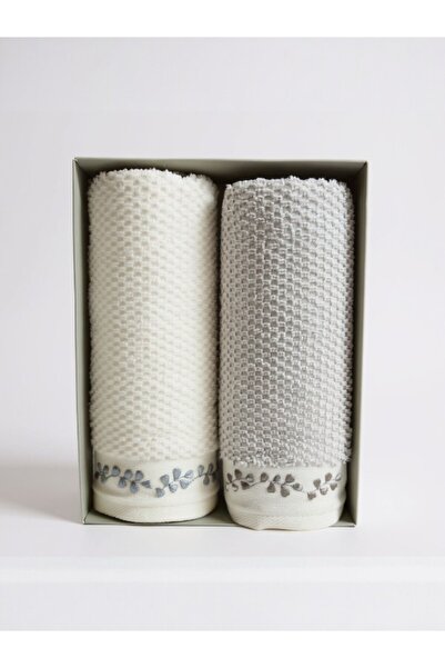 Özdilek Fogl 2-Piece Towel Set – 100% Cotton, Soft, Absorbent and Modern Design 50×90 cm