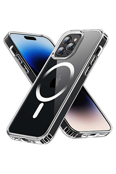 Casey Studios Husă Magsafe iPhone 14 Pro, Încărcare wireless, Margini îngroșa...