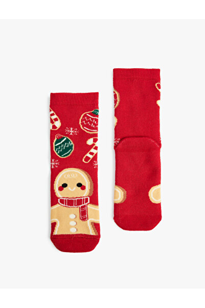Koton Cookie Man Detailed Cotton Socks