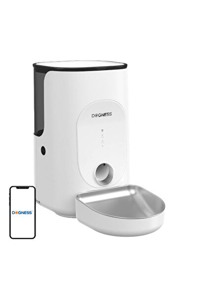 Dogness F16 WiFi 5G 4L Smart Food Dispenser with Stainless Steel Container (White)