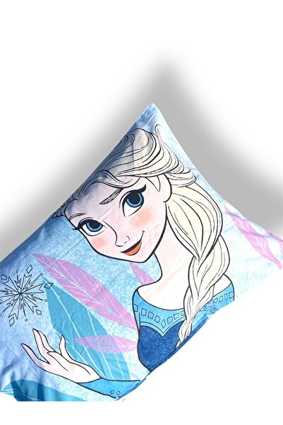 Taç Licensed Elsa Patterned 100% Cotton Fabric 1 Piece Pillowcase 50X70 cm