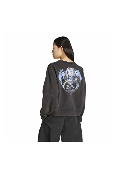 adidas Jx1276-K Buffy Crew Women's Sweatshirt Black