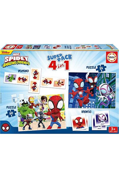 EDUCA Spidey & Friends Superpack - Board Games & Puzzles (19682)